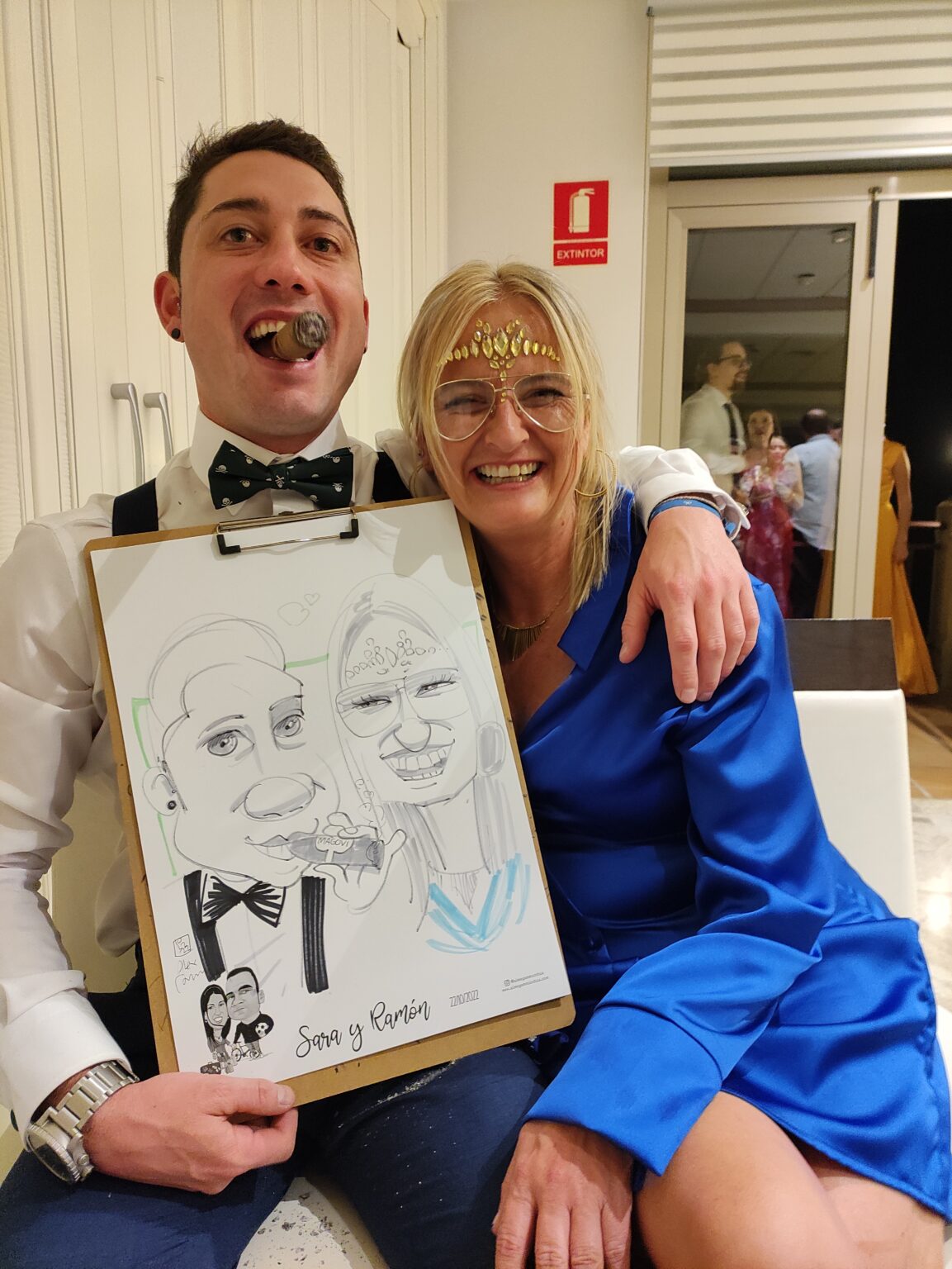 Animación de bodas y eventos con caricaturas en Asturias