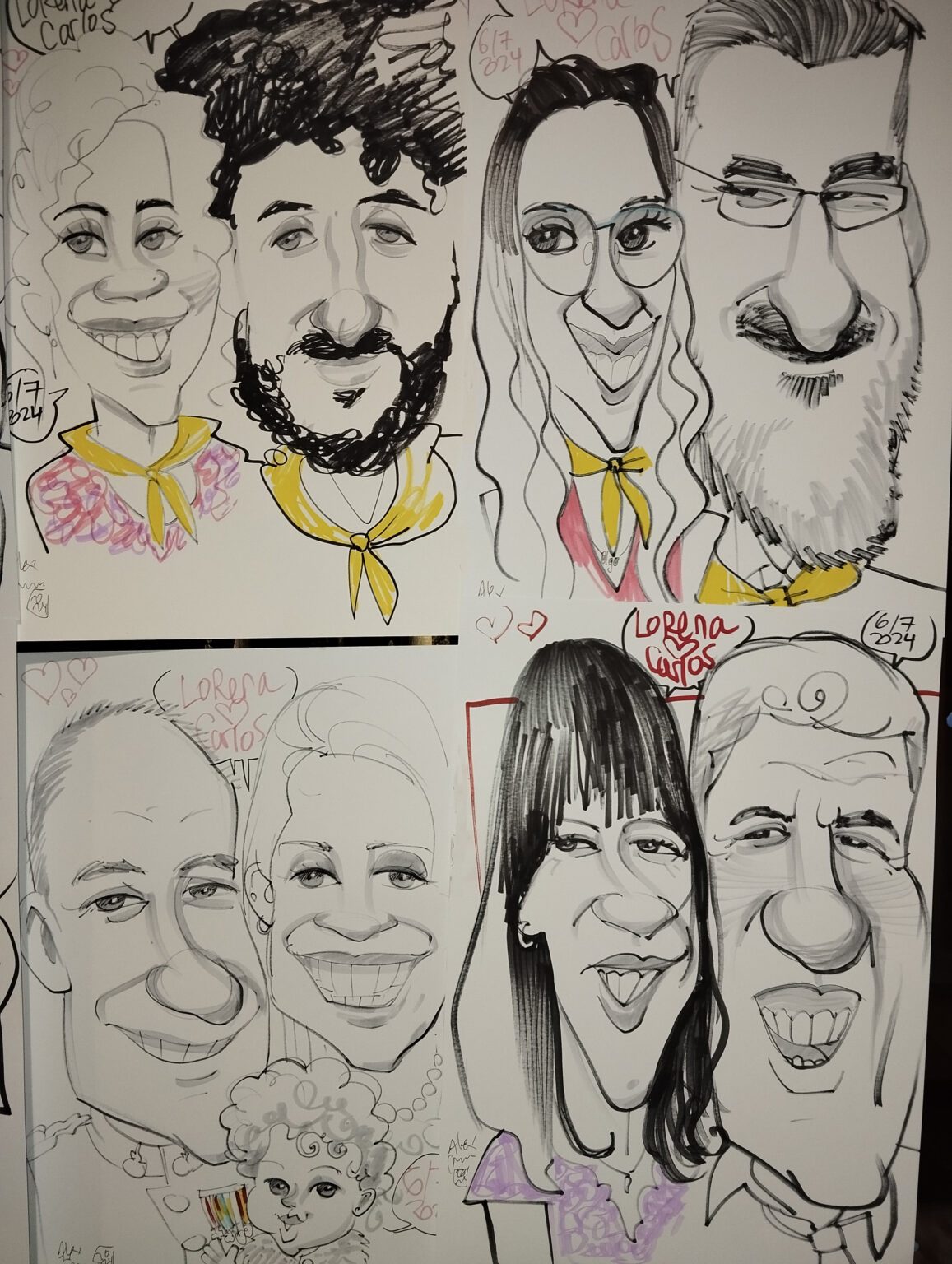 Caricaturas para eventos en Gijón