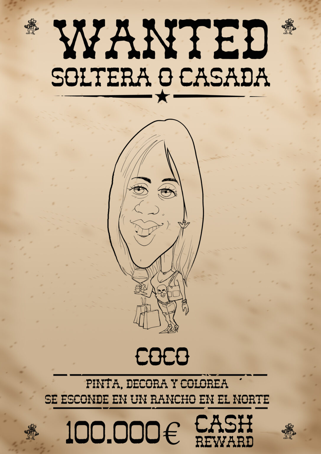 Dibuja caricaturas en eventos